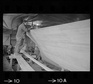 Building “Capt. Red” at Power’s Yacht Yard