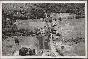 Aerial view of 237 Edge Hill Rd. house and plot