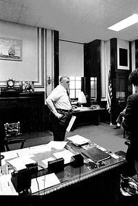 Mayor Spellman in his office at City Hall