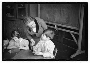 Mabel Adams, principal of Horace Mann School