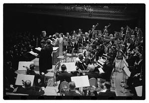 Harvard & Radcliffe Glee Clubs symphony Boulanger conducting, Symphony Hall