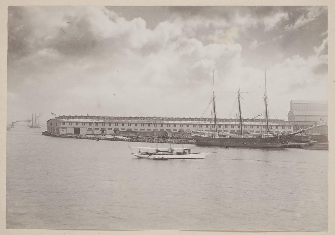 Photograph Album of the Newell Family of Newton, Massachusetts - Merchants and Miners Wharf -