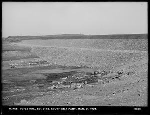 Wachusett Reservoir, South Dike, southerly part, Boylston, Mass., Mar. 31, 1905