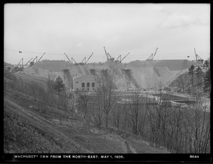 Wachusett Dam, from the northeast, Clinton, Mass., May 1, 1905