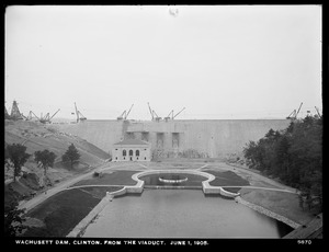 Wachusett Dam, from the viaduct, Clinton, Mass., Jun. 1, 1905