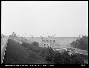 Wachusett Dam, from the northeast, Clinton, Mass., Jun. 1, 1905