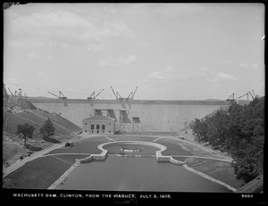 Wachusett Dam, from the viaduct, Clinton, Mass., Jul. 3, 1905