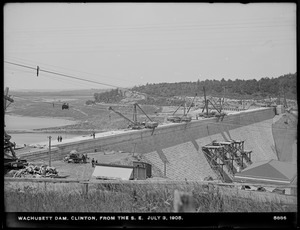 Wachusett Dam, from the southeast, Clinton, Mass., Jul. 3, 1905