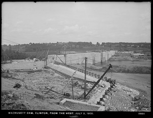 Wachusett Dam, Waste Weir, from the west, Clinton, Mass., Jul. 3, 1905
