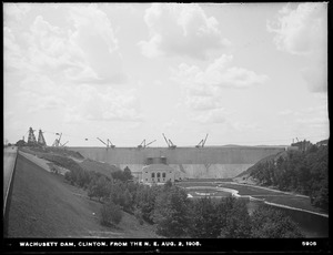 Wachusett Dam, from the northeast, Clinton, Mass., Aug. 2, 1905