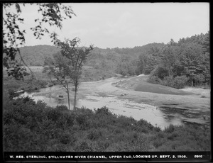 Wachusett Reservoir, Stillwater River Channel, upper end, looking up, Sterling, Mass., Sep. 2, 1905