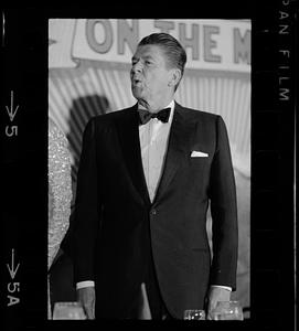 Ronald Reagan at Republican fund-raiser dinner, Framingham