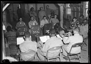 Swing band rehearsal 372nd Infantry