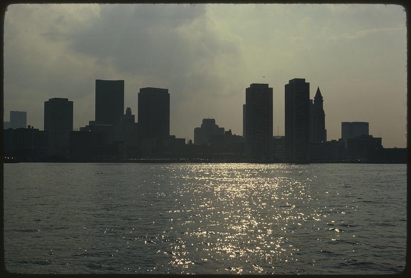 Late afternoon - return toward Boston includes furling sails