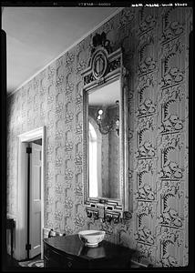 Usher House, interior, wallpaper-mirror