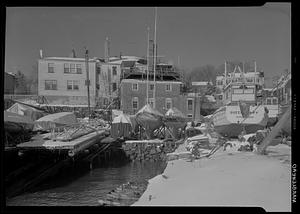 Marblehead, boats in dry dock