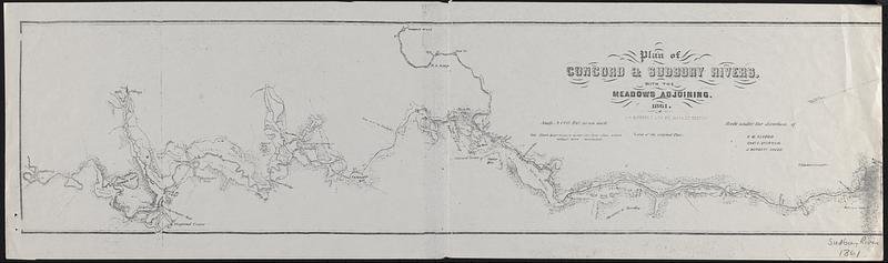 Plan of Concord & Sudbury Rivers with the meadows adjoining - Digital ...