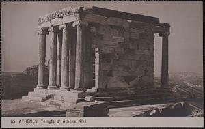 Athènes. Temple d'Athéna Niké