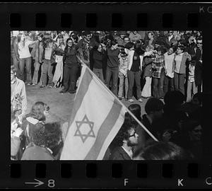 Pro-Israel rally at Tremont Street bandstand, Boston Common