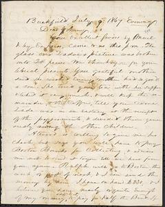 Letter from Zadoc Long to John D. Long, July 8, 1867