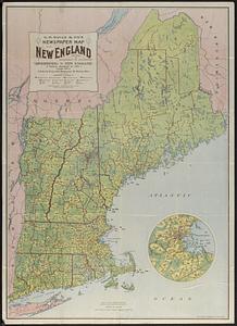 C.H. Guild & Co.'s newspaper map of New England