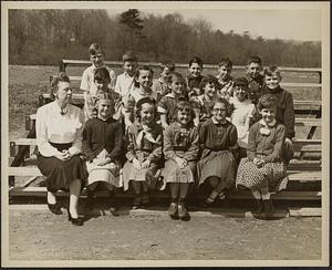 Class of 1953, 5th grade at the East Whately School (Blue School)