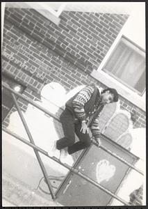 Don Rearden sitting on railing