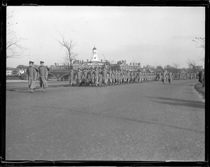 West Point cadets parade in Cambridge