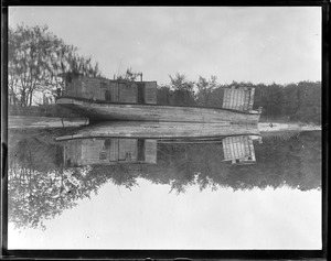 Raymond, Maine. Old boat, Songo River.