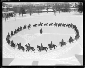 Parade ground in snow: Fort Ethan Allen, Burlington, VT