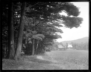 Home of St. Gaudens, Cornish, N.H. View of Little Studio and Aspet from west.