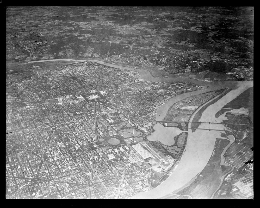 Washington D.C.? An aerial view.