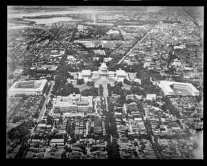 Aerial view Washington D.C.