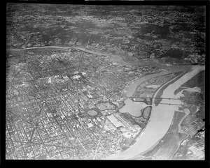 Aerial view Washington D.C.