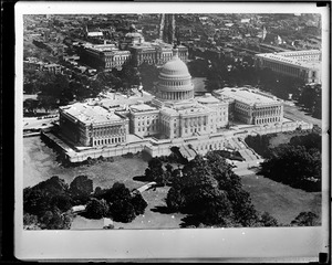 Air view, U.S. capitol