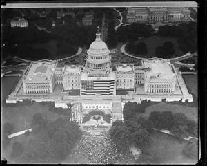 U.S. capitol from the air