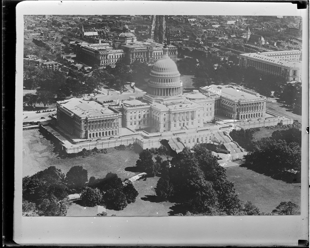 Air view, U.S. capitol