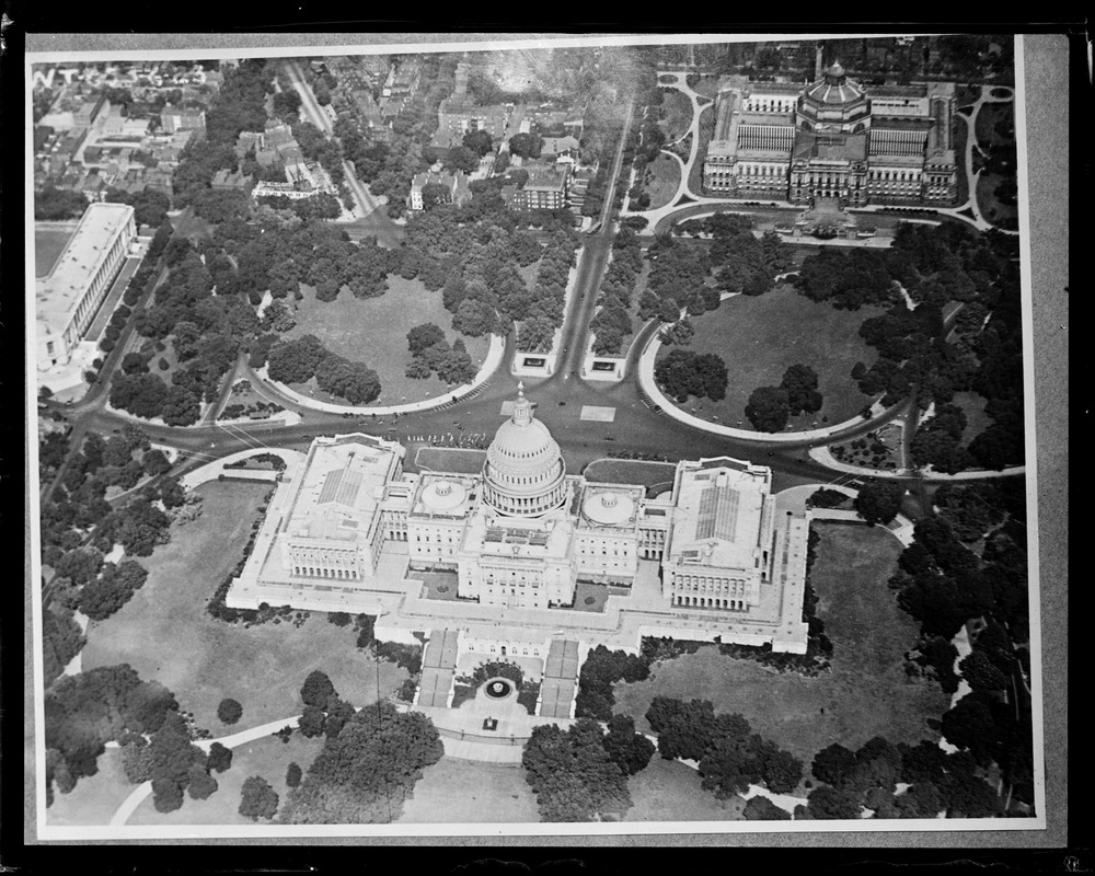 U.S. capitol from the air