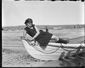 Girl on a rowboat