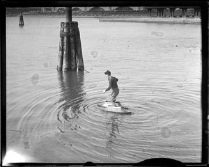 Trying out a new invention on the Charles