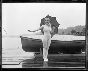 Bathing girl Charles River