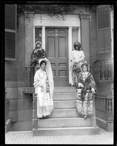 Ladies in costume (possibly Beacon Hill)