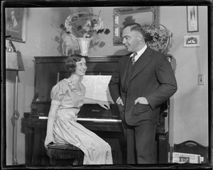 Gus Sonnenberg and Miss Marie Elliot of Belmont