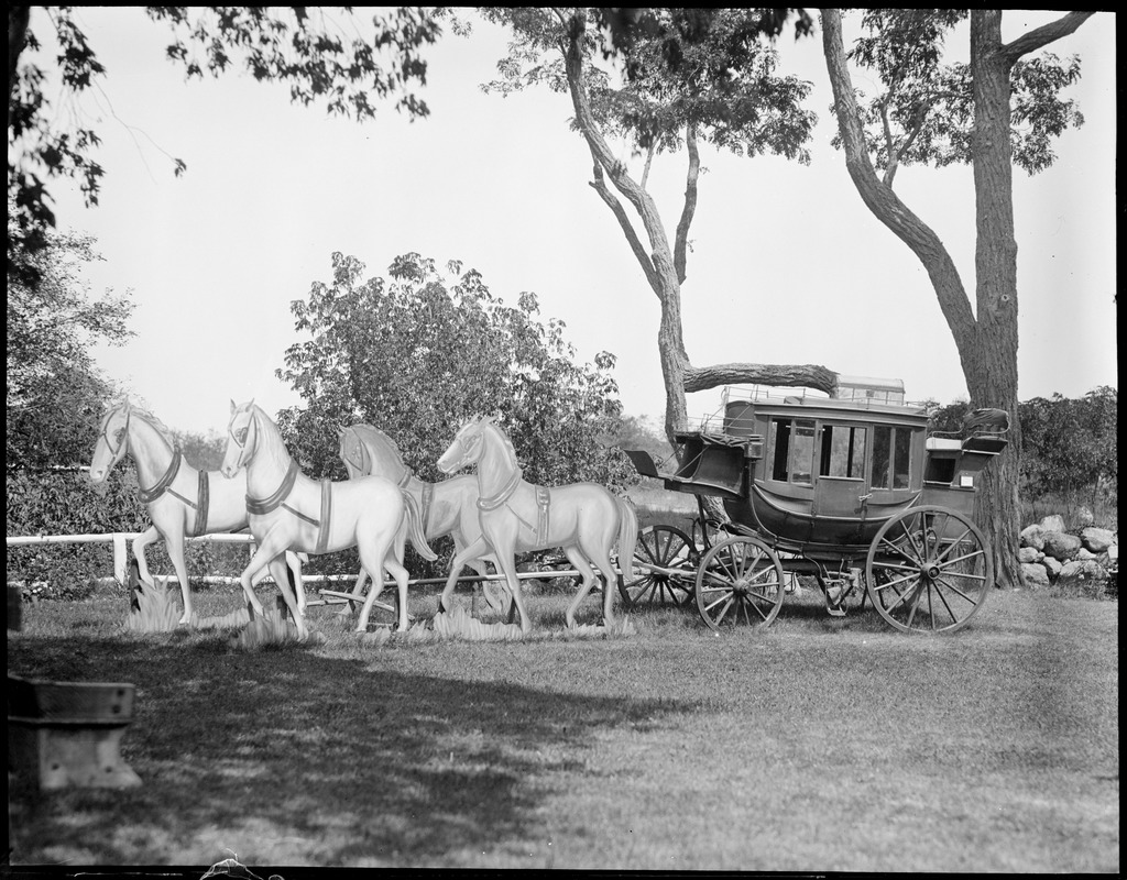 Stagecoach w/ fake horses