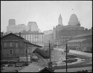 Railroad tracks from Broadway, near South Station