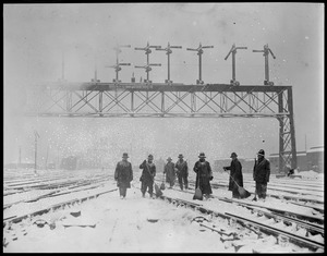 Thawing out the N.Y., N.H., & H railroad tracks at South Station