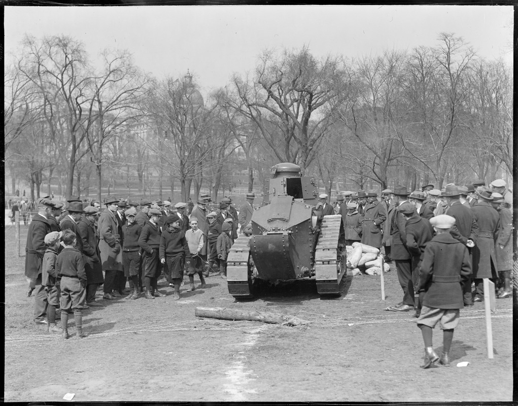 War tank on Boston Common