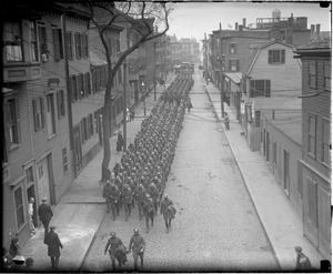 Troops off to war, WWI