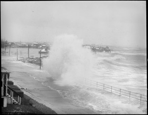 Big surf from storm raises havoc at Roughan's Point, Beachmont, Revere