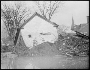 Barn destroyed by flood, Colebrook, N.H.